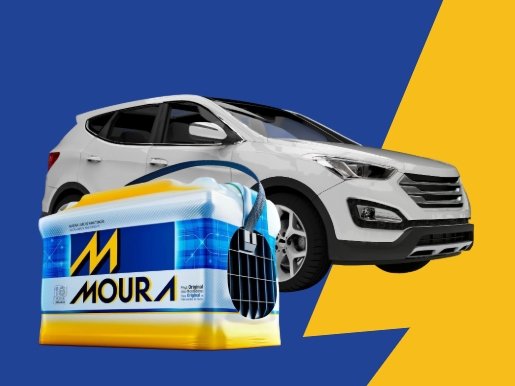 Bateria automotiva Moura para carro