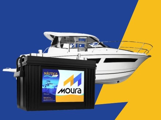 Bateria náutica Moura para barcos e lanchas